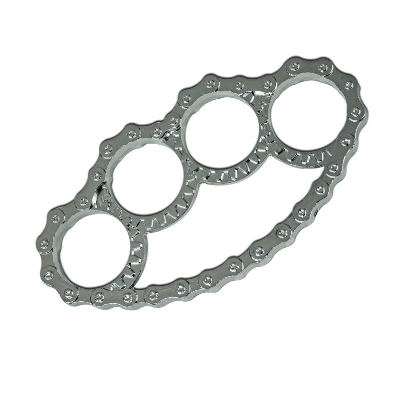 Silver Chain Design Knuckle Duster - Tophatter's Inc. Weapons Store Online Collectible Weapons - Tophatter Daily Deals