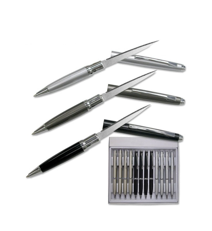 One Dozen Elegant Executive Letter Opener Pen Knife Set - Tophatter's Guns'N'Weapons Store Collectible Weapons - Tophatter Daily Deals