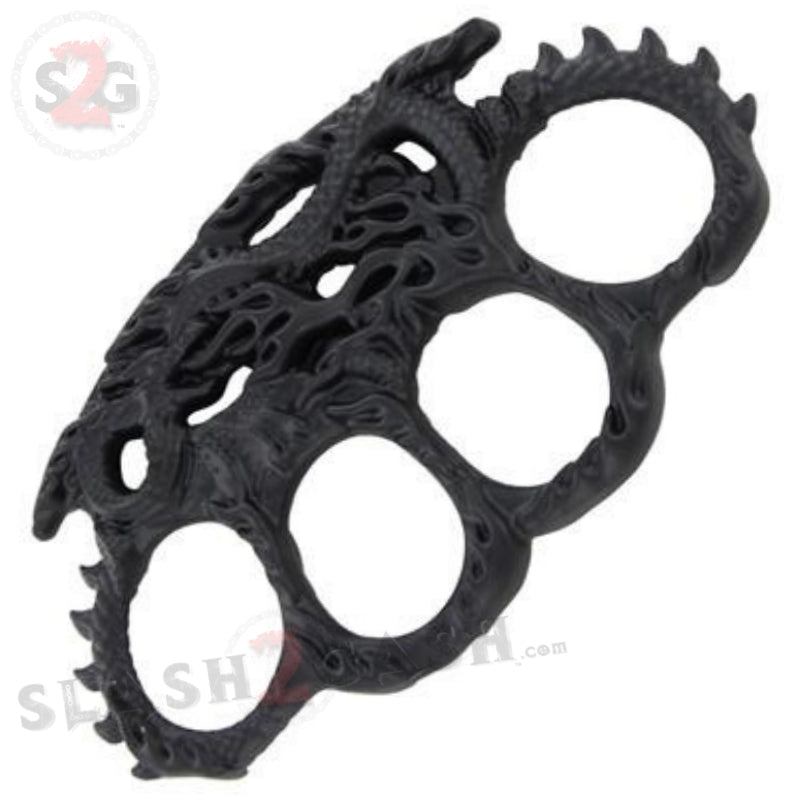 Enter the Dragon Flames Knuckles Fantasy Paperweight - Black Belt Buckle - Tophatter Daily Deals