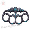 Demonic Skulls Belt Buckle Decorative Knucks Paperweight - Blue Belt Buckle - Tophatter Daily Deals