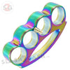Fat Boy Extra Thick Buckle & Paperweight - Titanium Rainbow Knuckles Belt Buckle - Tophatter Daily Deals