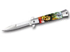 Stiletto Style Assisted Opening Folding Pocket Knife - Tophatter Daily Deals