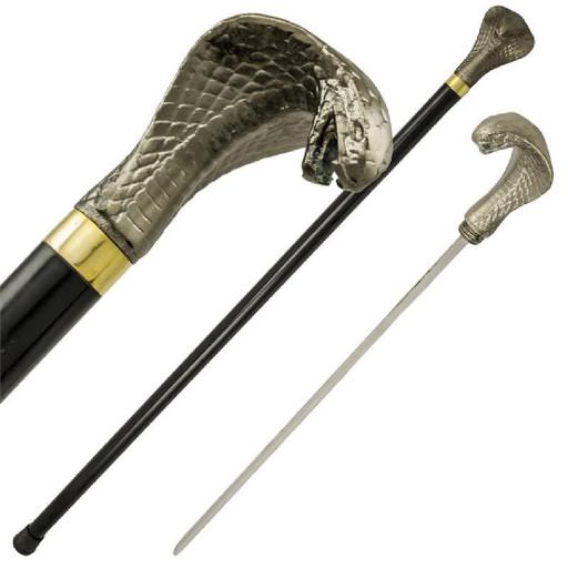 Cobra Snake Strike Sword Cane - TOPHATTER'S ARMORY DEALS Collectible Weapons - Tophatter Daily Deals