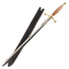 Brass Guard Claymore Sword with Leather Sheath - Tophatter's Army Products & Self Defense Collectible Weapons - Tophatter Daily Deals