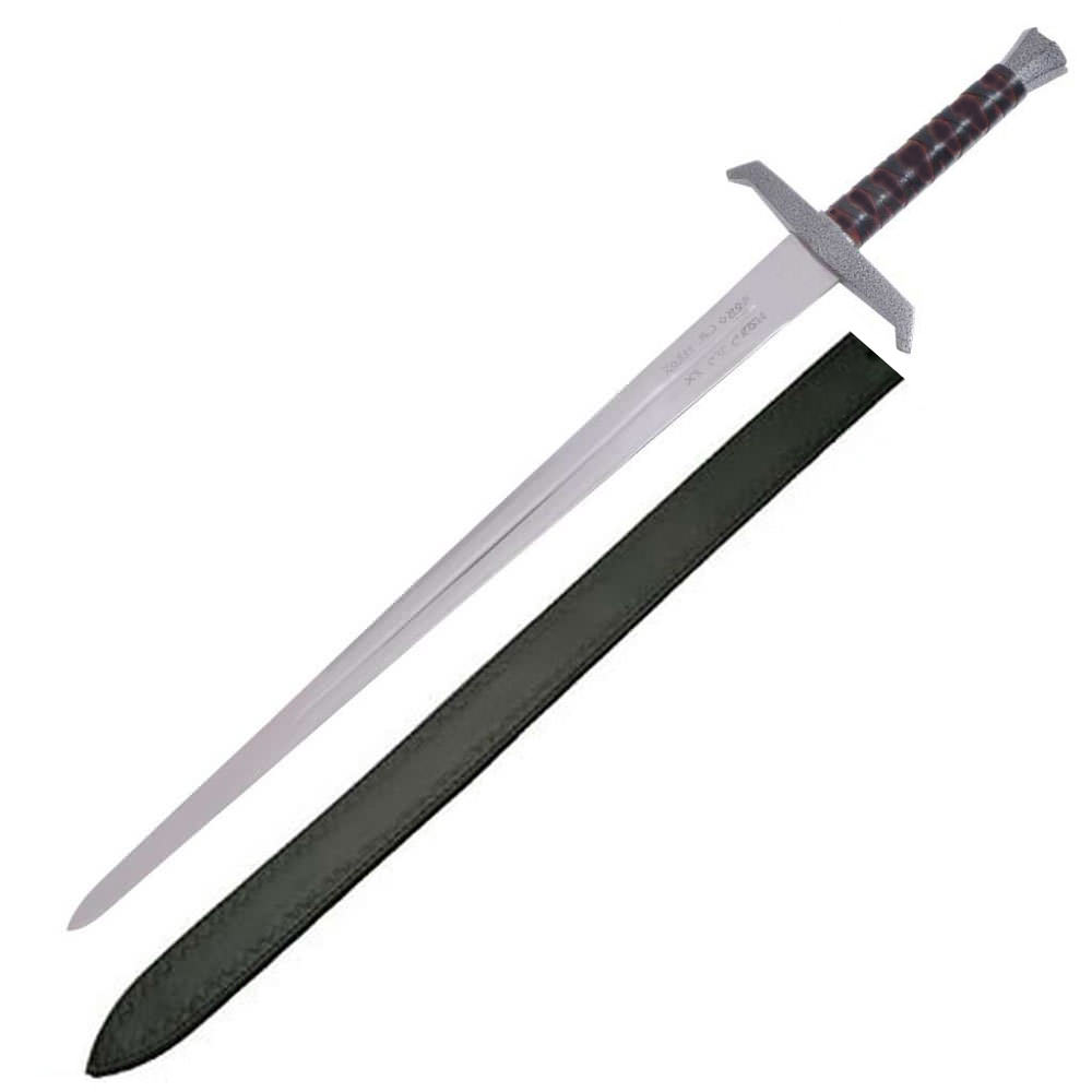 King Arthur Excalibur Sword Inscribed Full Tang Steel Sword With Sheath - Tophatter's Guns'N'Weapons Store Collectible Weapons - Tophatter Daily Deals