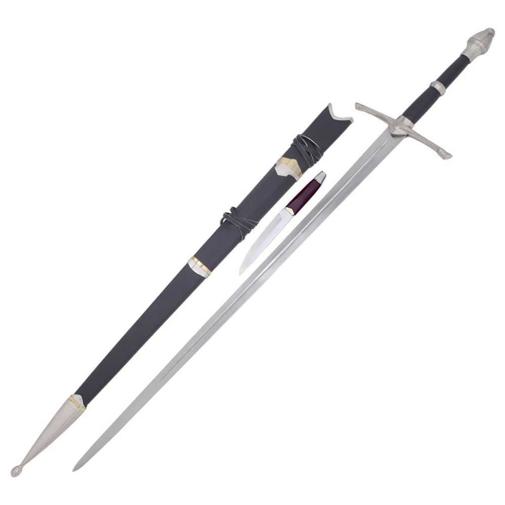 Ranger Long Sword Of Strider With Knife and Scabbard Collectible Weapons - Tophatter Daily Deals