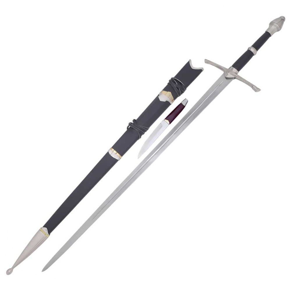 Ranger Long Sword Of Strider With Knife and Scabbard - Tophatter's Guns'N'Weapons Store - FREE SHIPPING Collectible Weapons - Tophatter Daily Deals