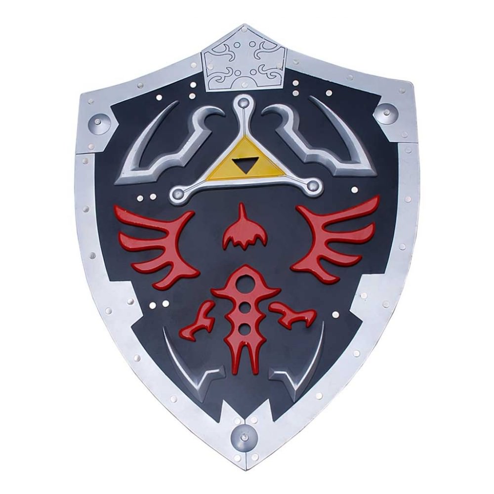 Dark Links Hylian Zelda Triforce Metal All Steel Shield Full Size - TOPHATTER'S ARMORY DEALS Collectible Weapons - Tophatter Daily Deals