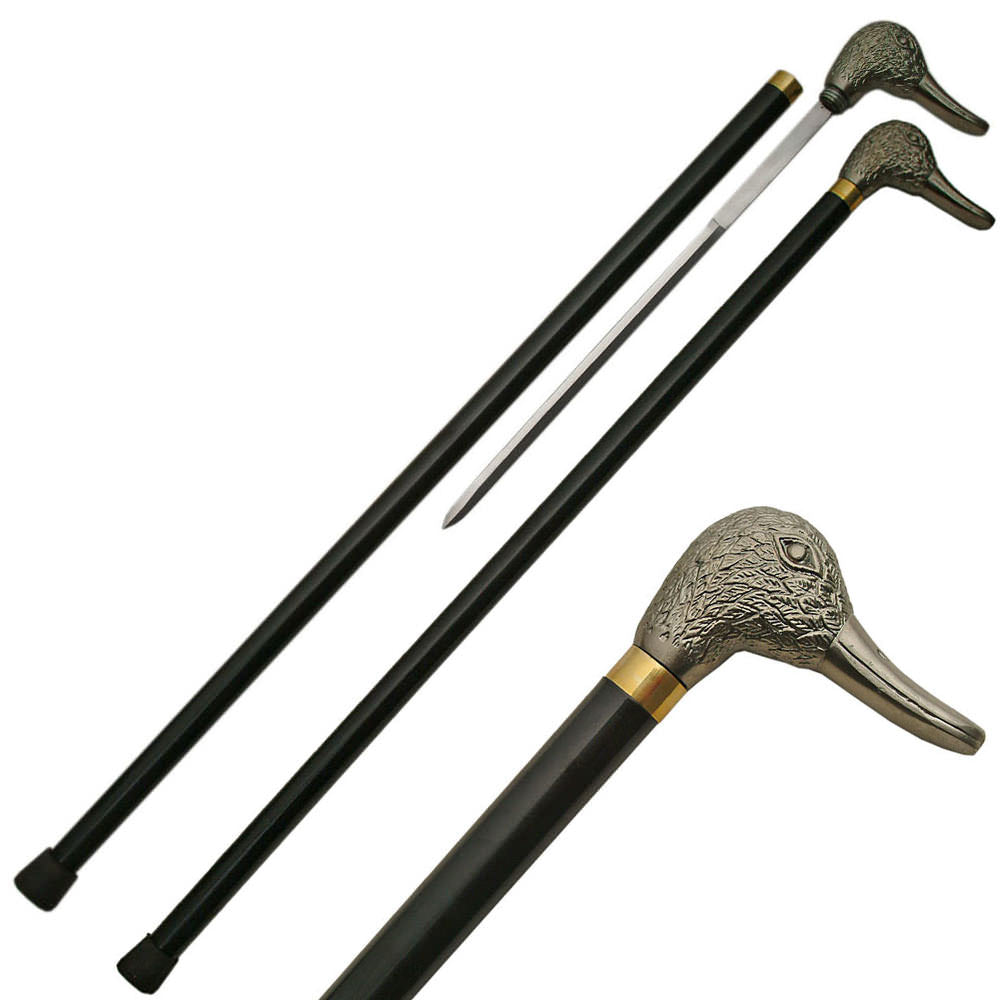Duck Cane Sword with Metal Duck Head Shaped - TOPHATTER'S ARMORY DEALS Collectible Weapons - Tophatter Daily Deals