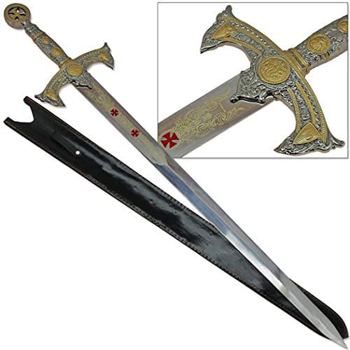 Knights Templar Medieval Sword - TOPHATTER'S ARMORY DEALS Collectible Weapons - Tophatter Daily Deals