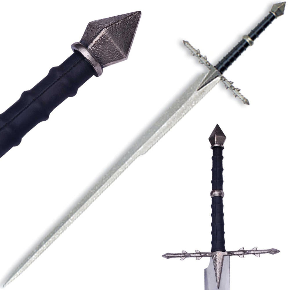 Fantasy Nazgul Replica Sword With Wall Plaque - TOPHATTER'S ARMORY DEALS Collectible Weapons - Tophatter Daily Deals