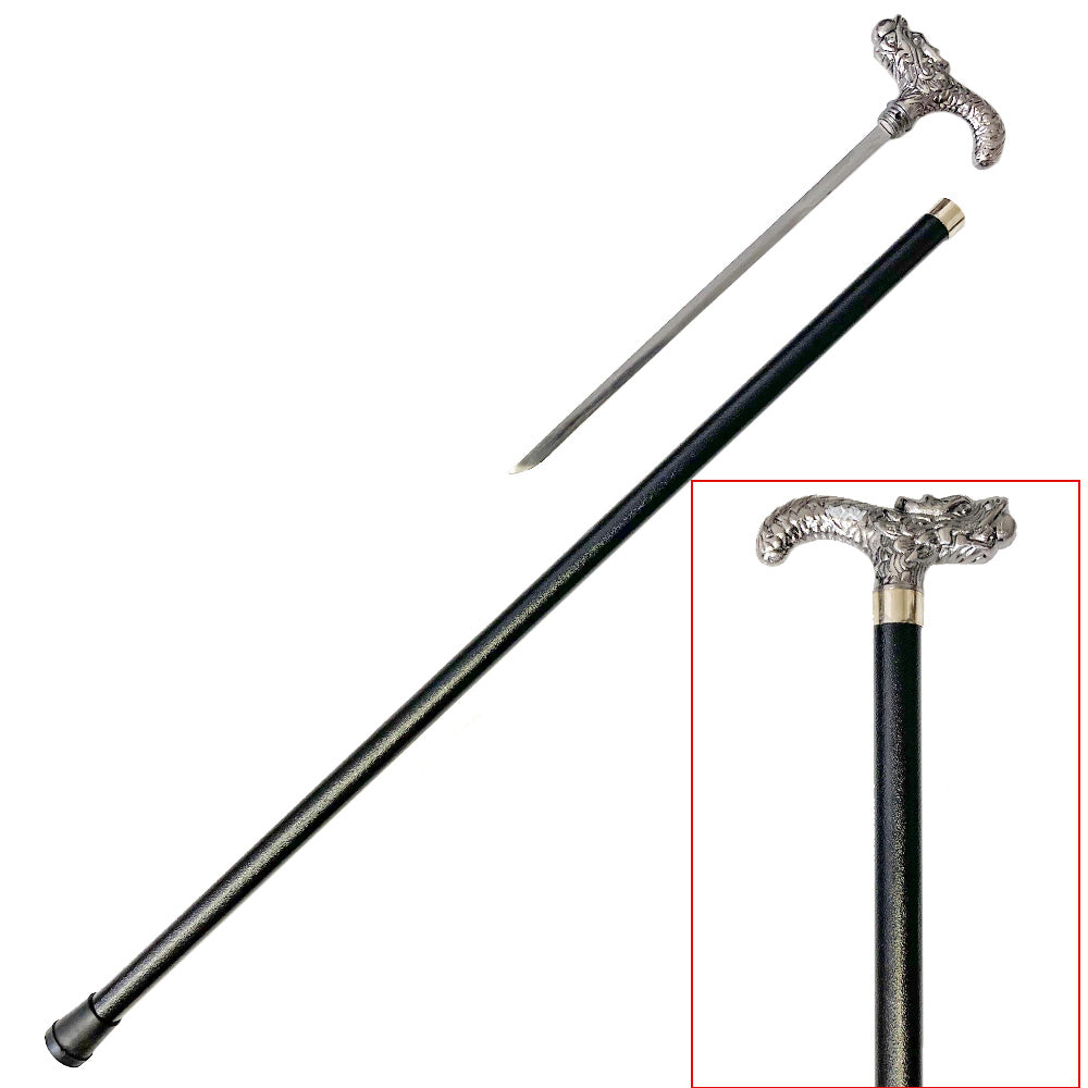 Wind Dragon Walking Cane Sword Collectible Weapons - Tophatter Daily Deals