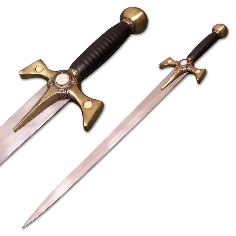 Handmade Stainless Steel Xena Warrior Princess Sword Replica with Leather Sheath - Tophatter's Guns'N'Weapons Store Collectible Weapons - Tophatter Daily Deals