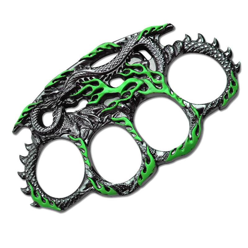 Serpent Dragon Flame Knuckles - Tophatter's Army Products & Self Defense Collectible Weapons - Tophatter Daily Deals