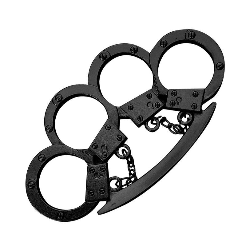 Black Hancuff Knuckles Paperweight - TOPHATTER'S ARMORY DEALS Collectible Weapons - Tophatter Daily Deals