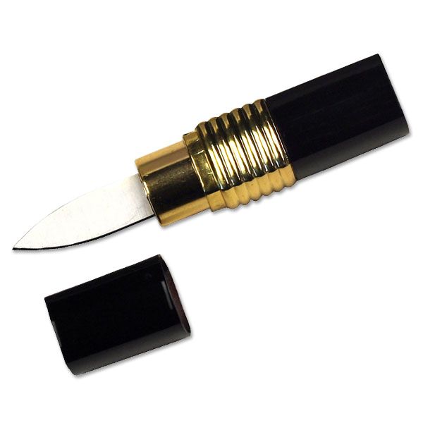 Lipstick Knife - Black Finish - Tophatter's Guns'N'Weapons Store Collectible Weapons - Tophatter Daily Deals