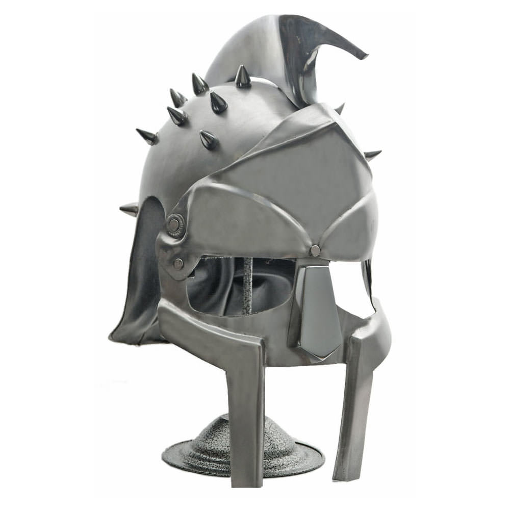 Gladiators Helmet With Stand - Tophatter's Guns'N'Weapons Store - FREE SHIPPING Collectible Weapons - Tophatter Daily Deals
