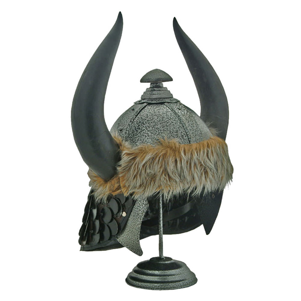 Barbarians Horned Helmet With Stand - Tophatter's Guns'N'Weapons Store Collectible Weapons - Tophatter Daily Deals