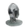 Medieval Norman Helmet with Aventail and Stand - Tophatter's Army Products & Self Defense Collectible Weapons - Tophatter Daily Deals