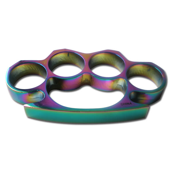 Heavy Titanium Finish Self DefenseBuckle Knuckles & Paperweight - Tophatter's Army Products & Self Defense Collectible Weapons - Tophatter Daily Deals