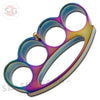 Fat Boy Extra Thick Buckle & Paperweight - Titanium Rainbow Knuckles Belt Buckle - Tophatter Daily Deals