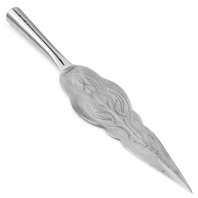 Haleth Large Ornate High Carbon Steel Sharpened Point Spear Head historical period - Tophatter Daily Deals