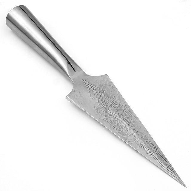 Norse Sharpened Viking Spangenhelm Evil Throwing Spear Head High Carbon Steel outdoor gear - Tophatter Daily Deals
