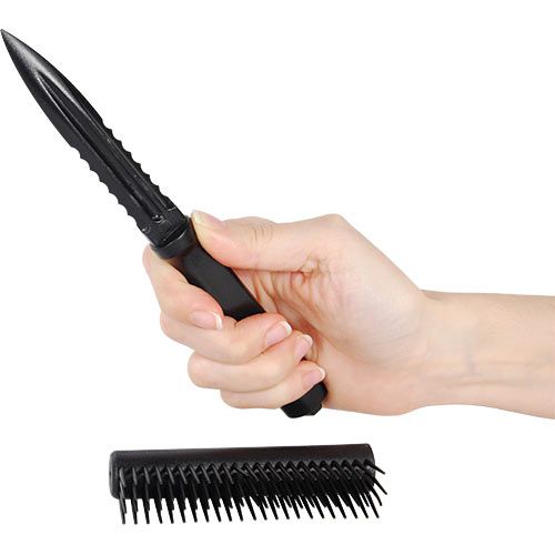Pink Color Plastic Comb Knife BLACK - Tophatter Daily Deals