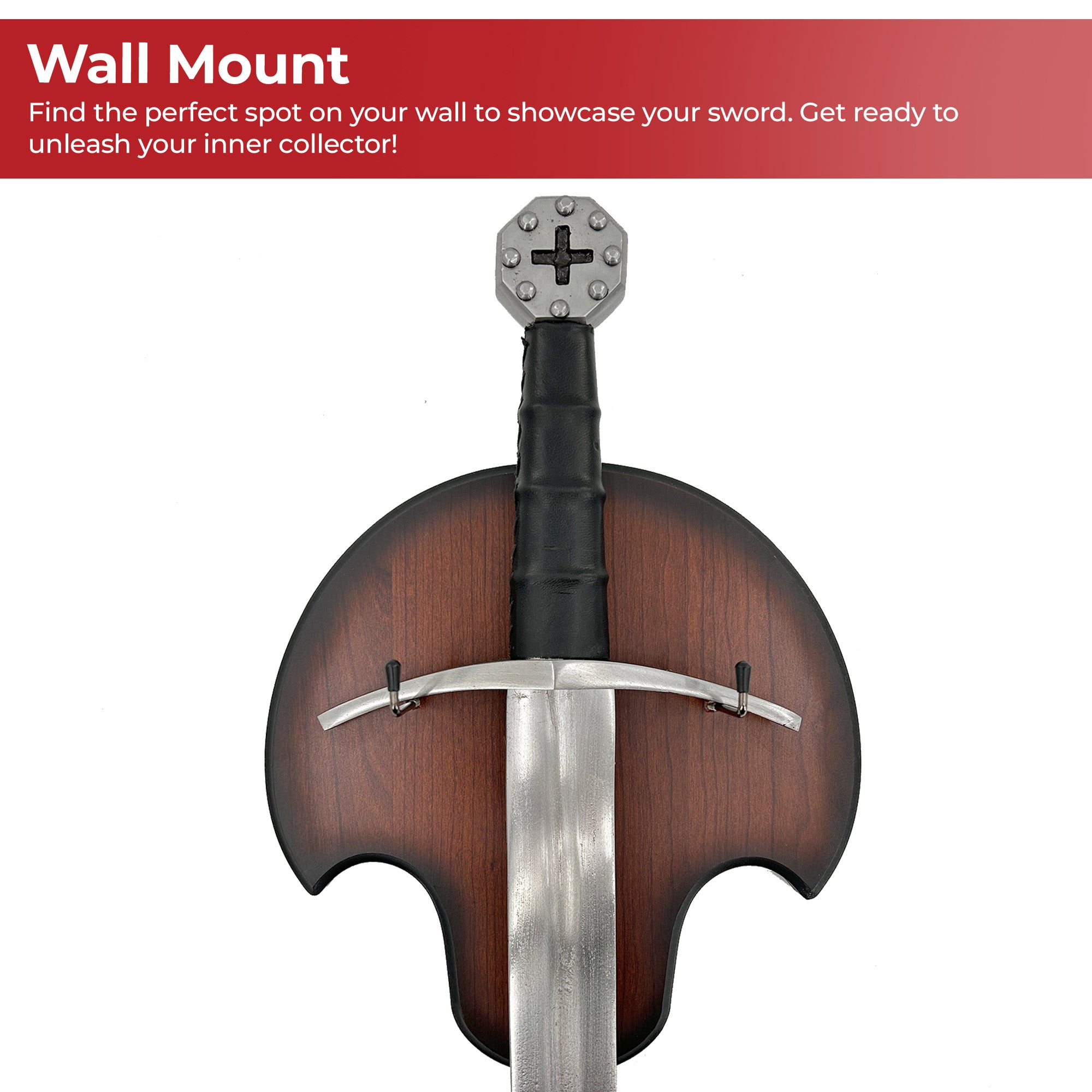 Premium Wooden Sword Display Plaque Display Stands & Plaques - Tophatter Daily Deals