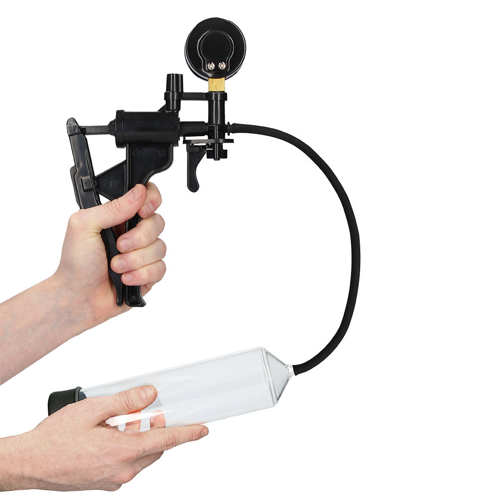 Elite Beginner Pump with PSI Gauge – 9 Inch Silicone Sleeve Pump > Pumps > Penis Pumps - Tophatter Daily Deals