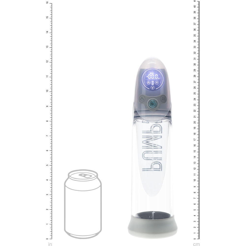 Pumped Aqua Pro Auto Penis Pump Grey Clear - 20cm Insertable > Pumps > Penis Pumps Electric - Tophatter Daily Deals