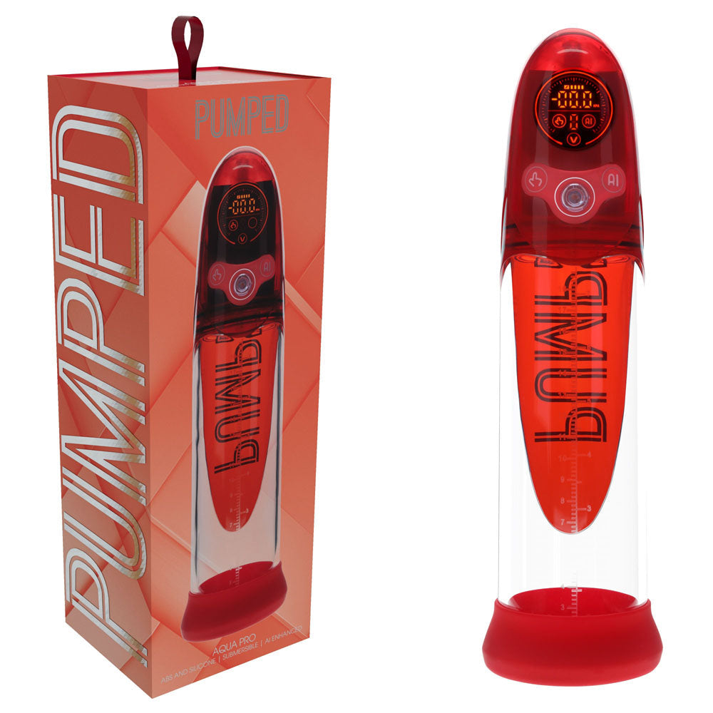 Pumped Aqua Pro Auto Penis Pump Submersible - 20cm Insertable > Pumps > Penis Pumps Electric - Tophatter Daily Deals