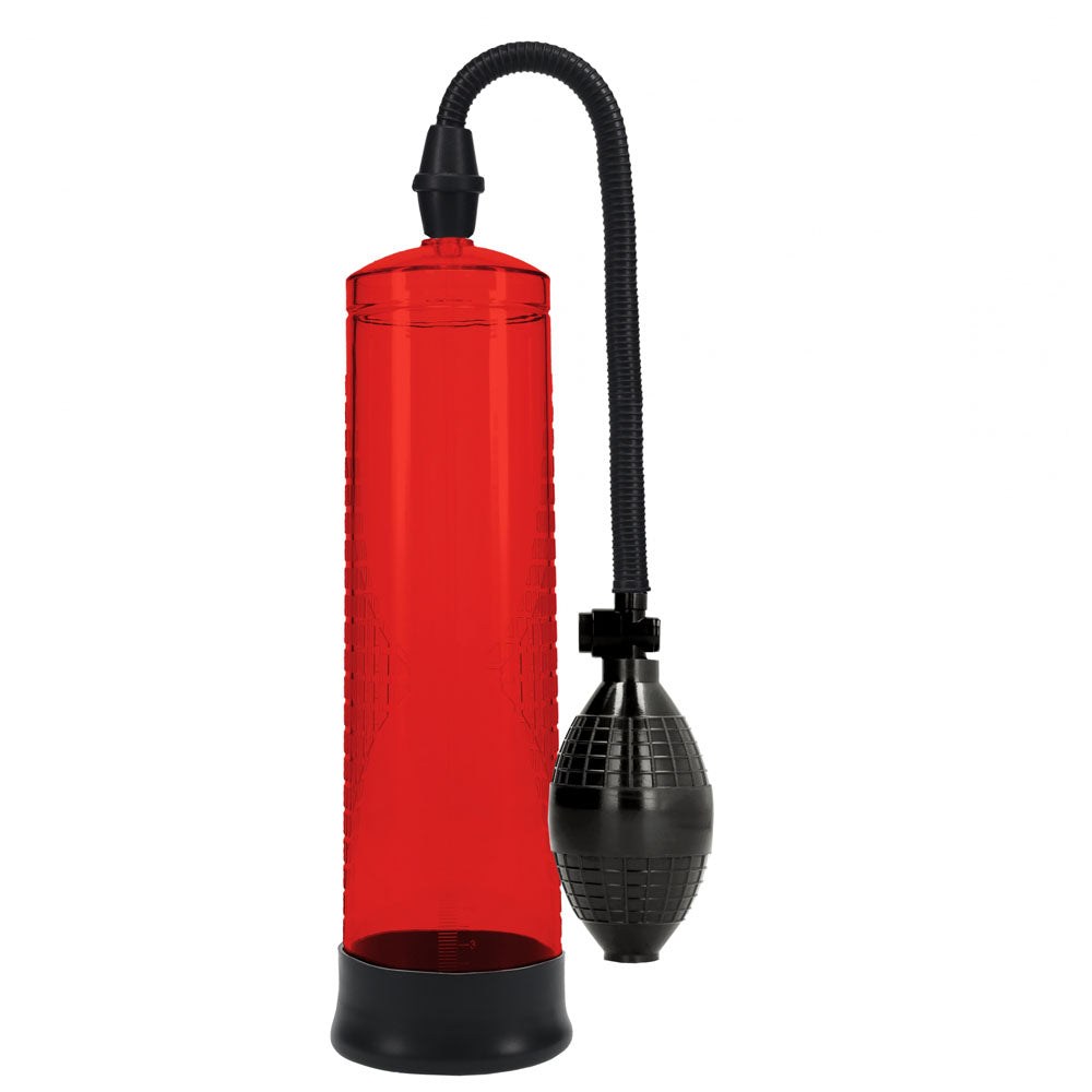 Pumped Basic Pump 1 Red Penis Pump - 20cm x 6cm > Pumps > Penis Pumps - Tophatter Daily Deals