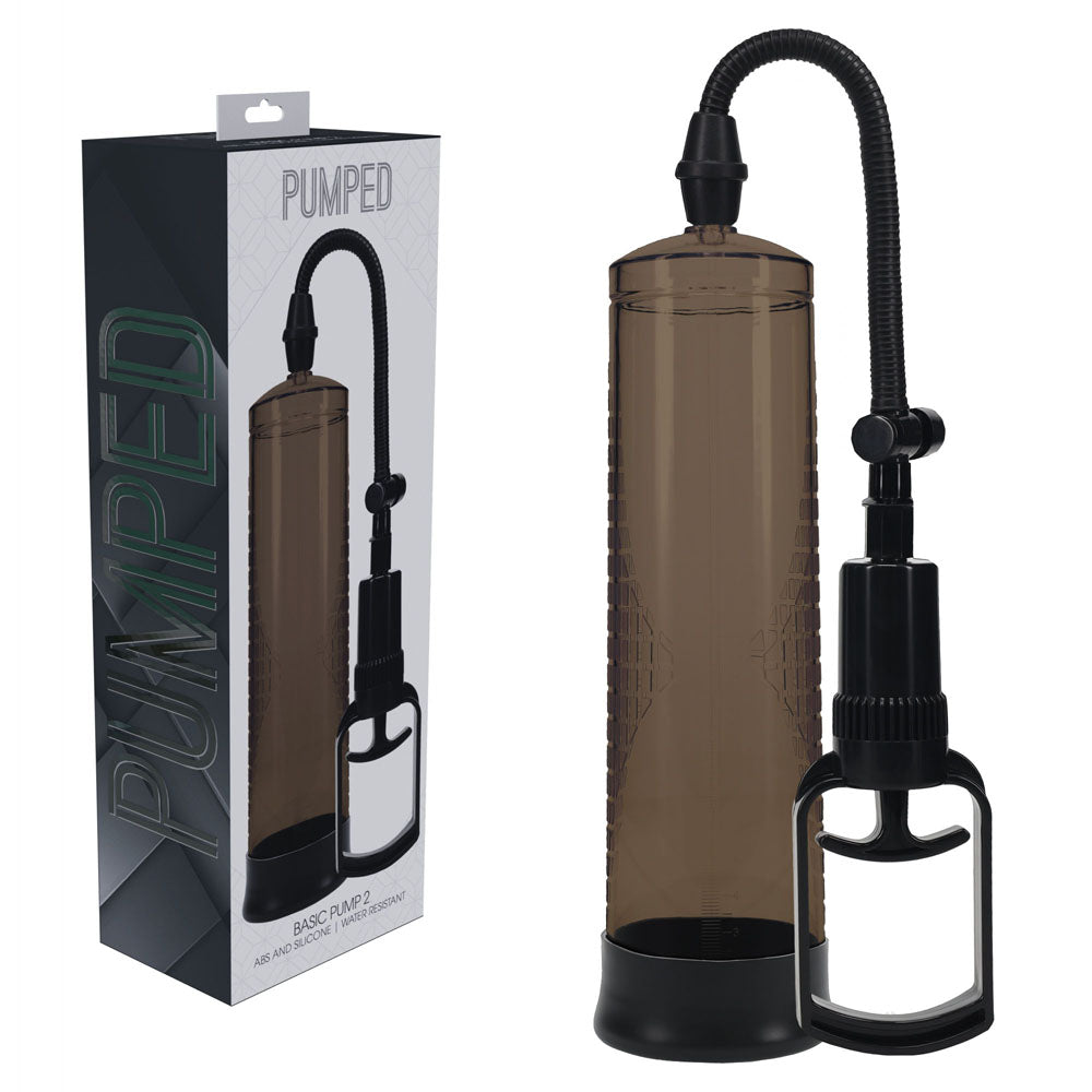 Pumped Basic Pump 2 Black Penis Pump - 20cm x 6cm > Pumps > Penis Pumps - Tophatter Daily Deals