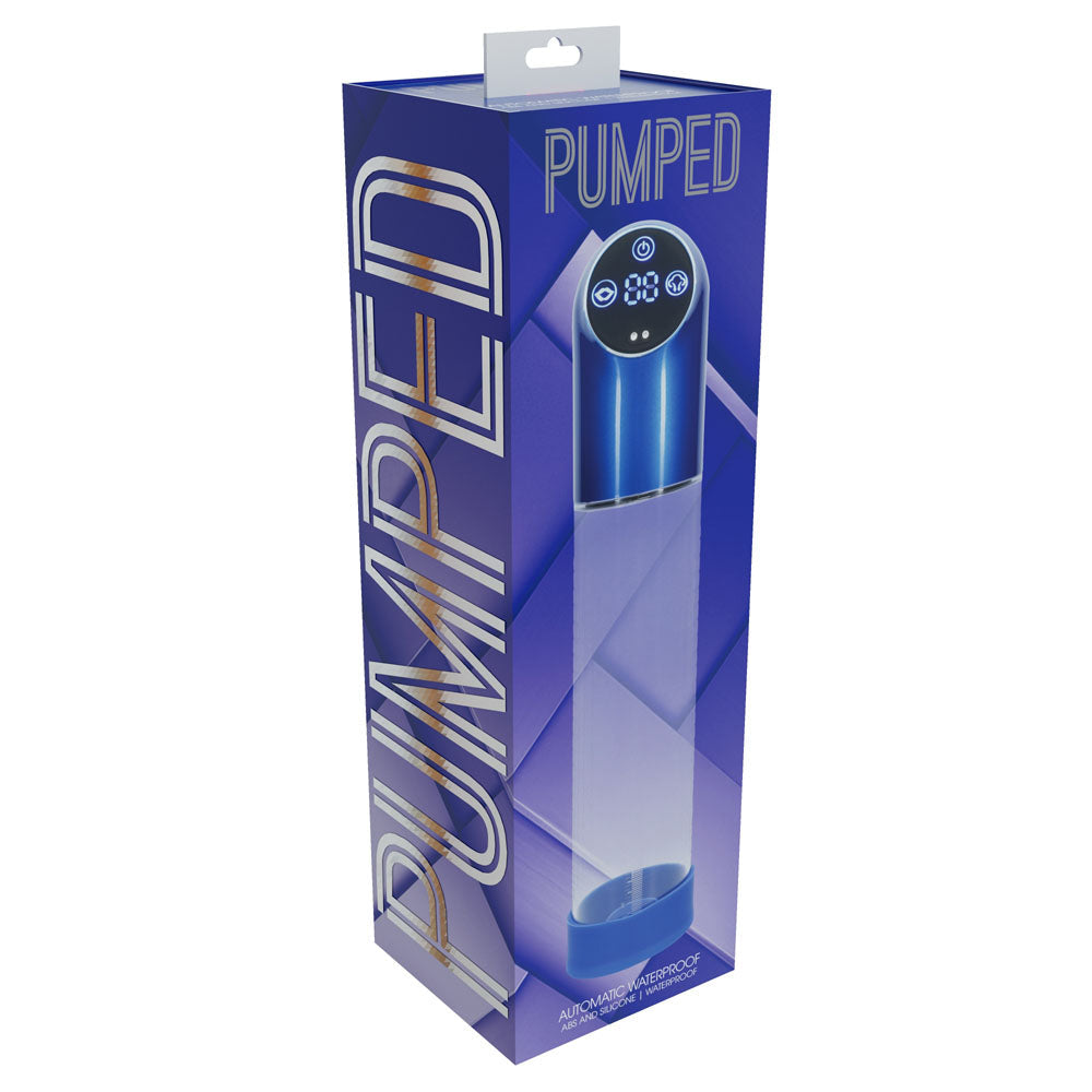 Pumped Automatic Waterproof Penis Pump Metal and Clear Design - 20cm > Pumps > Penis Pumps Electric - Tophatter Daily Deals