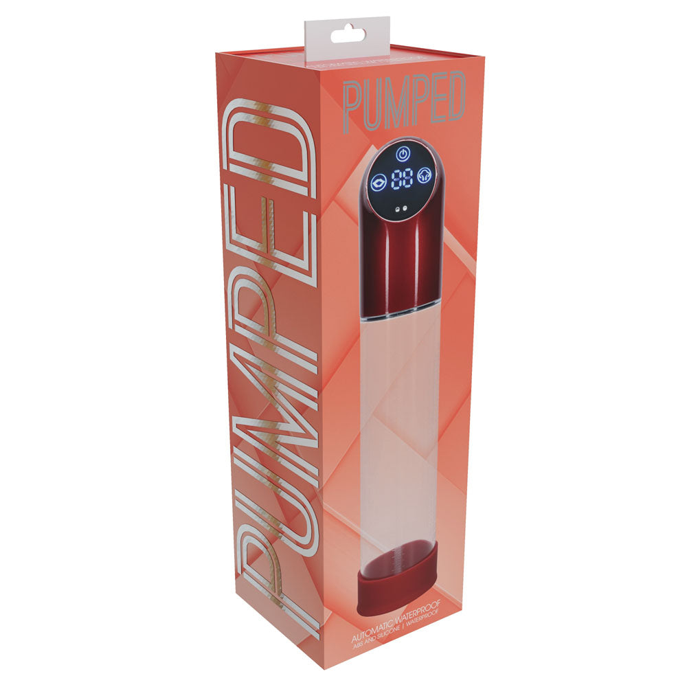 Pumped Automatic Waterproof Penis Pump Metal Clear Design - 20cm > Pumps > Penis Pumps Electric - Tophatter Daily Deals