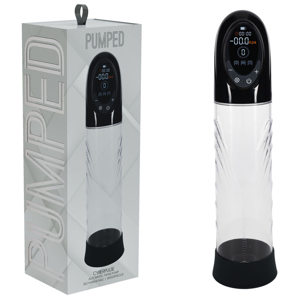 Pumped Cyberpulse Automatic Penis Pump Clear - 21cm insertable > Pumps > Penis Pumps Electric - Tophatter Daily Deals