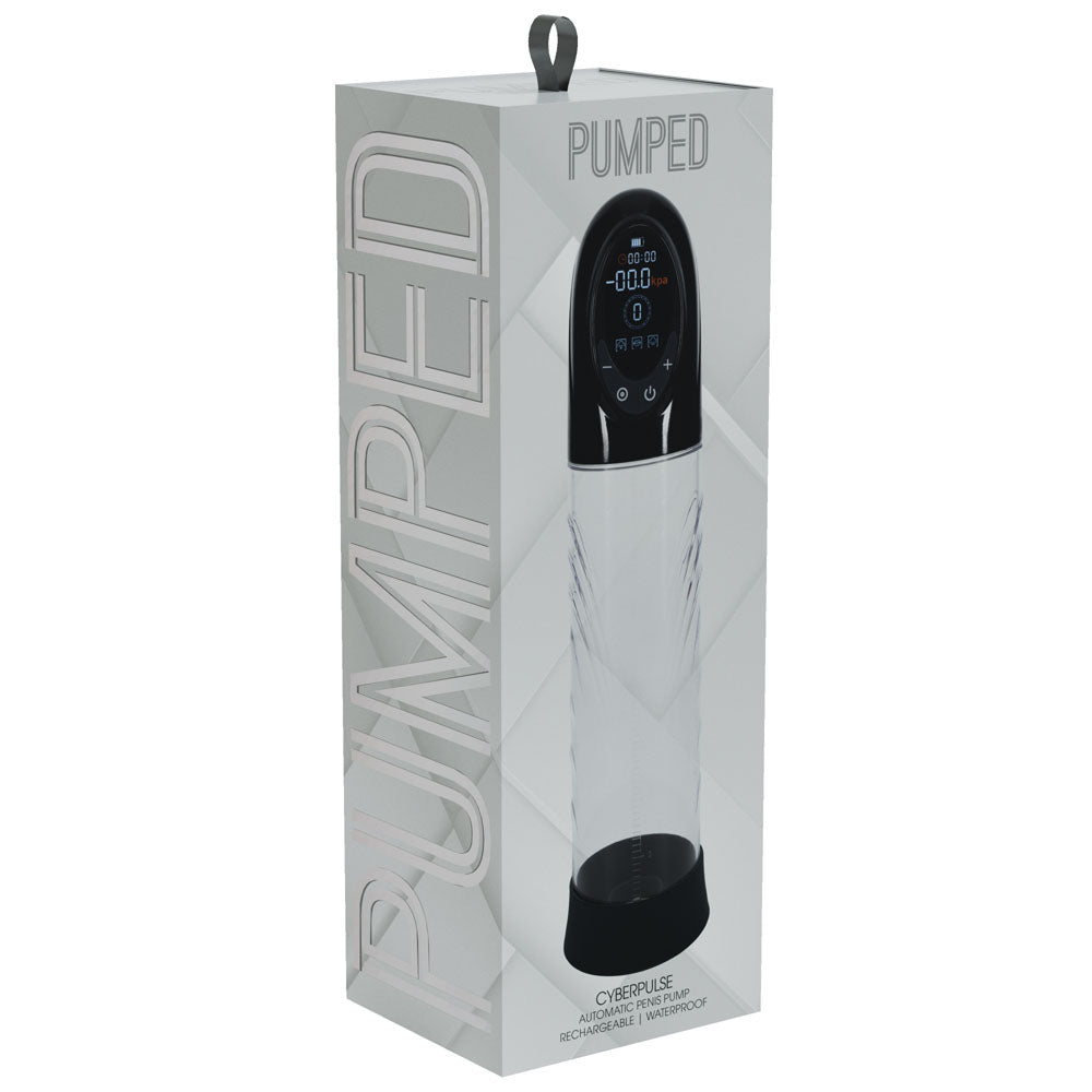 Pumped Cyberpulse Automatic Penis Pump Clear - 21cm insertable > Pumps > Penis Pumps Electric - Tophatter Daily Deals