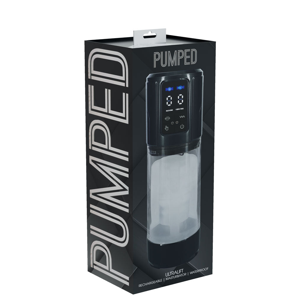 Pumped Ultralift Automatic Masturbator Gunmetal Grey Clear Intimacy Product > Sex Toys For Men > Masturbators > Vibrating - Tophatter Daily Deals