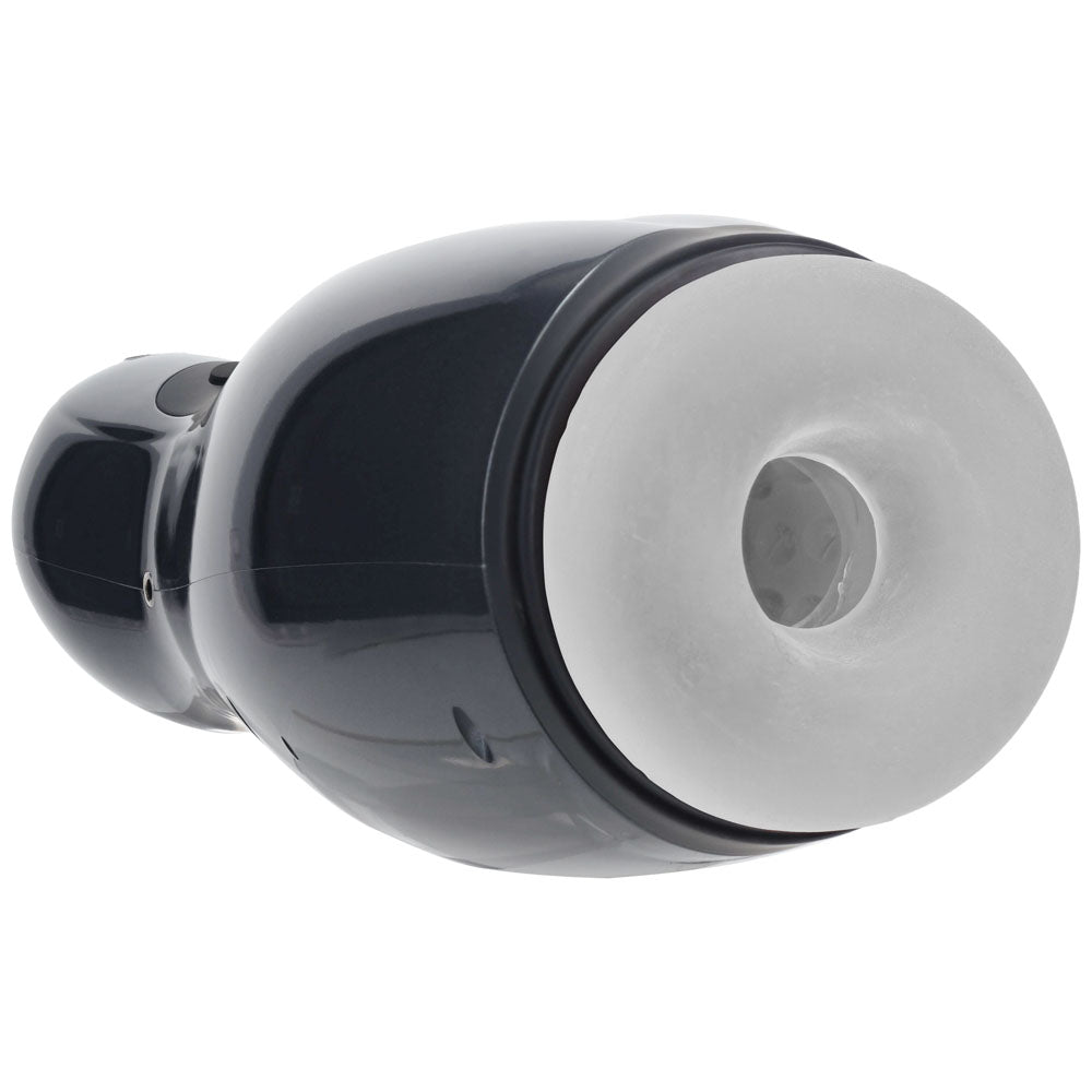 Pumped Virtuo (Gunmetal Grey/Clear) – USB Rechargeable Sucking Vibrating Masturbator > Sex Toys For Men > Masturbators > Vibrating - Tophatter Daily Deals