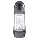 PUMPED SonicPull (Gunmetal Grey/Clear) – USB Rechargeable Sucking Vibrator Masturbator > Sex Toys For Men > Masturbators > Vibrating - Tophatter Daily Deals