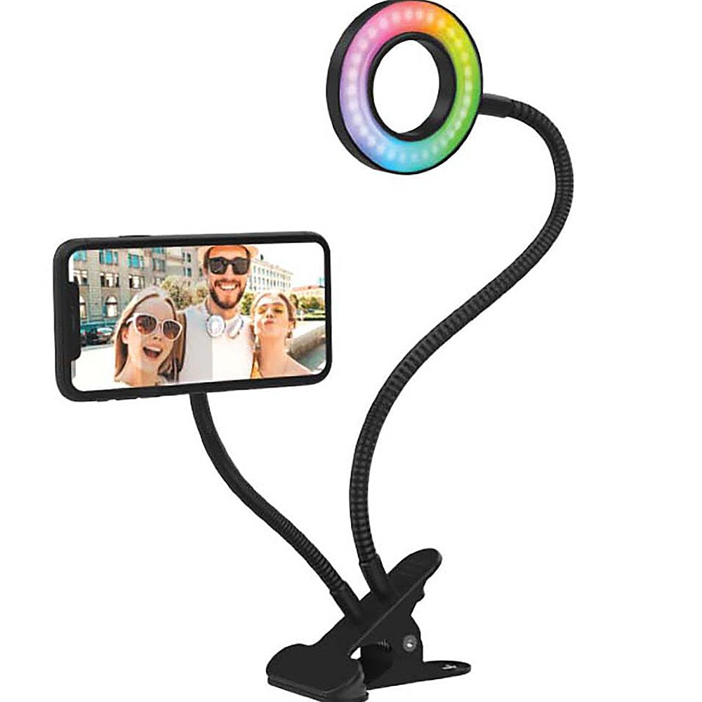 Shine Bright in Every Selfie: MAGPOP Selfie RGB Ring Flex Clip Computer Accessories - Tophatter Daily Deals