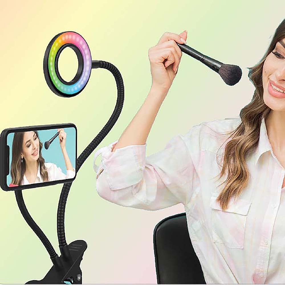 Shine Bright in Every Selfie: MAGPOP Selfie RGB Ring Flex Clip Computer Accessories - Tophatter Daily Deals