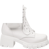 ~ POCKET ~ Platform Boots Chunky Block Heels Lug Sole Lace up round Toe Bootie Ankle Combat - Tophatter Daily Deals