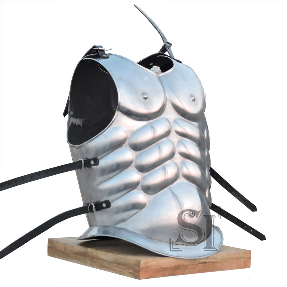 Medieval Roman Greek Muscle Body Armor Polished - Tophatter's Inc. Weapons Store Online Collectible Weapons - Tophatter Daily Deals