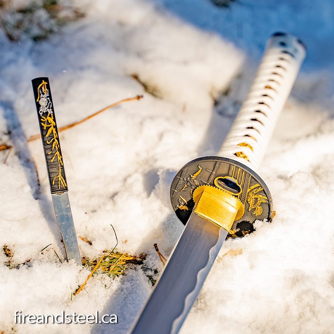 Fire and Steel - "Frostbite" Katana (Battle Ready) Fire and Steel Exclusive - Tophatter Daily Deals