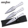 Kunai Stainless Steel Throwing Knives 3 Piece Set 6.5" Overall - TOPHATTER'S ARMORY DEALS Collectible Weapons - Tophatter Daily Deals