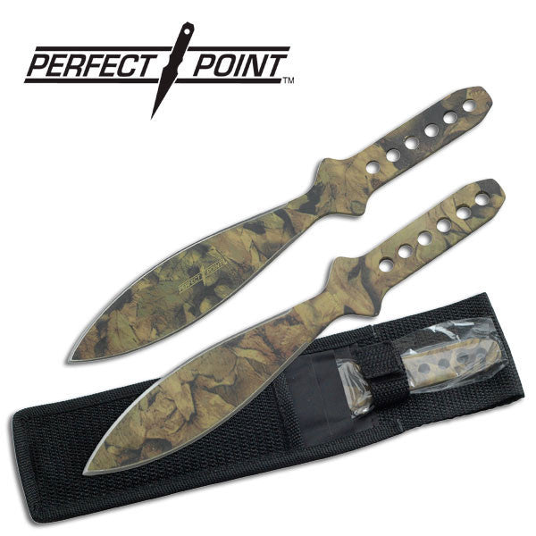 9" Throwing Knife Set 3 PC Perfect Point Thrower Knives Camo Camouflage Knife-Thrower - Tophatter Daily Deals