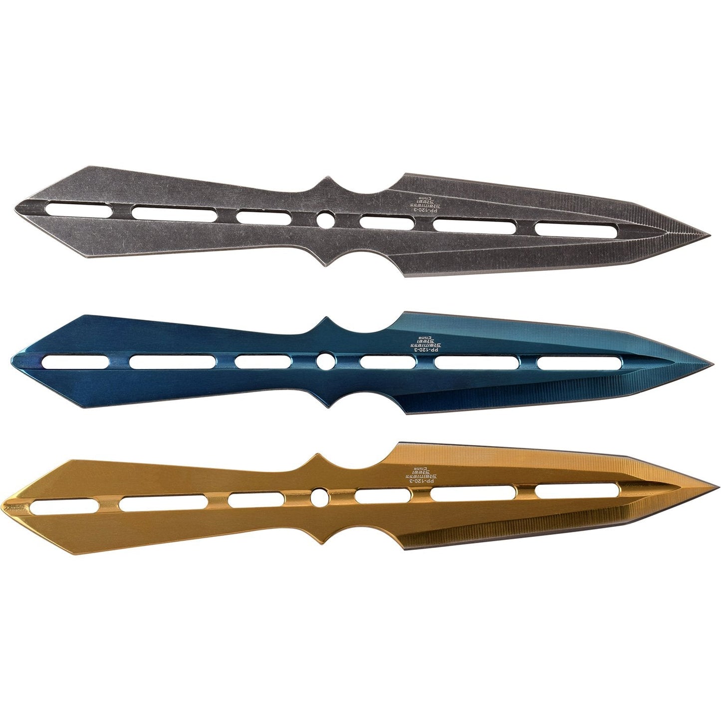 7" Throwing Knives Perfect Point Ninja Thrower - 3 PC Asst. Colors Knife-Thrower - Tophatter Daily Deals