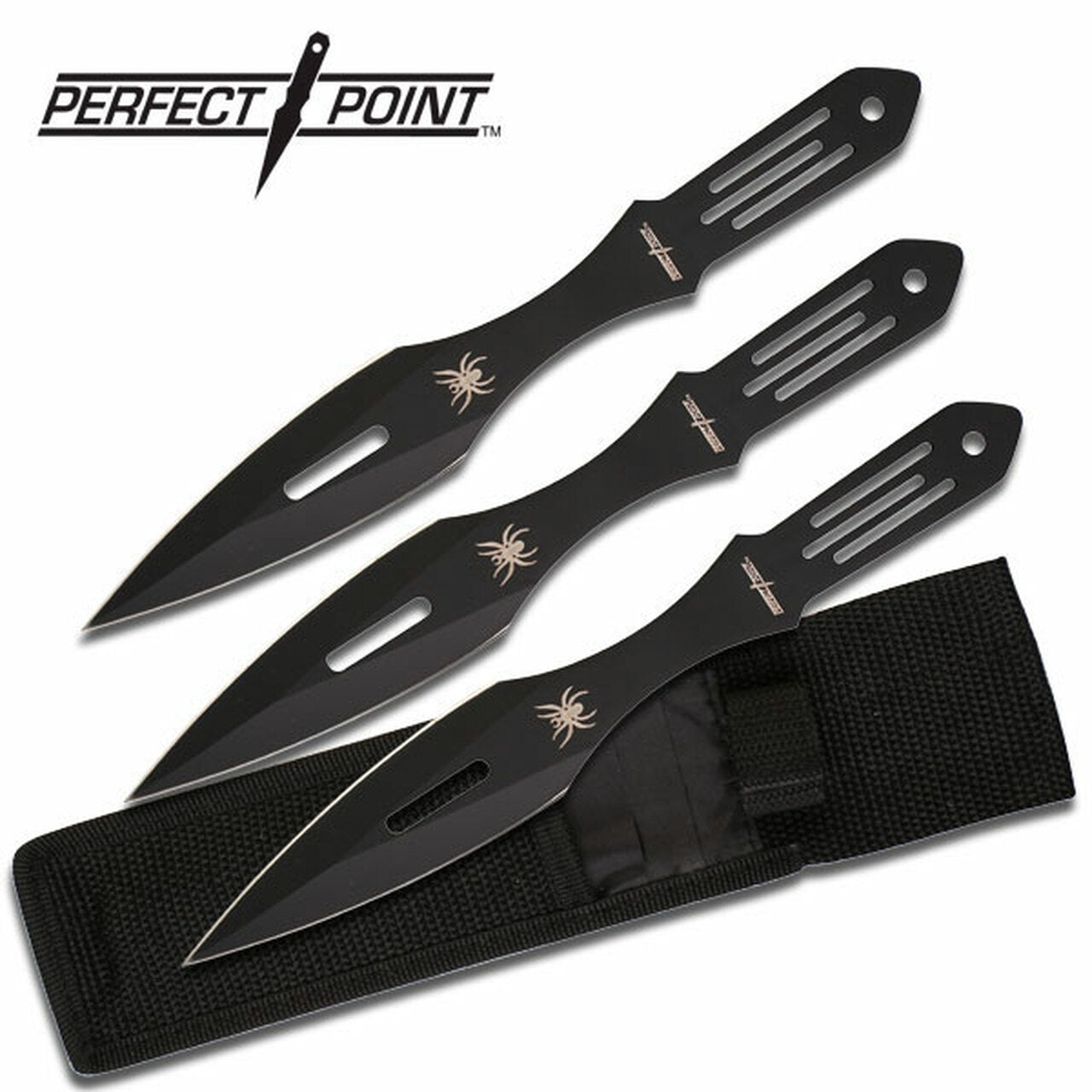 9 Inch Overall Spider Throwing Knife Set Three Pack Collectible Weapons - Tophatter Daily Deals